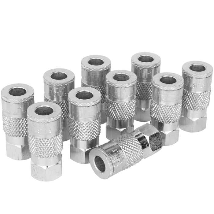 Zeeline 788ST - Milton® 3/8" Steel (T-Style) Quick-Connect Female Steel Coupler (Box Of 10)