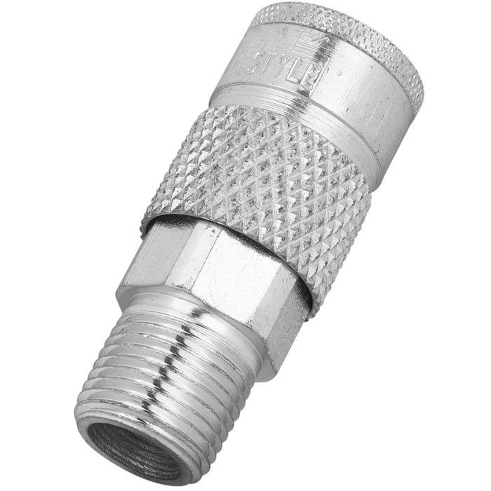 Zeeline 789STBK - Milton® 3/8" Steel (T-Style) Quick-Connect Male Steel Coupler (Box Of 100)