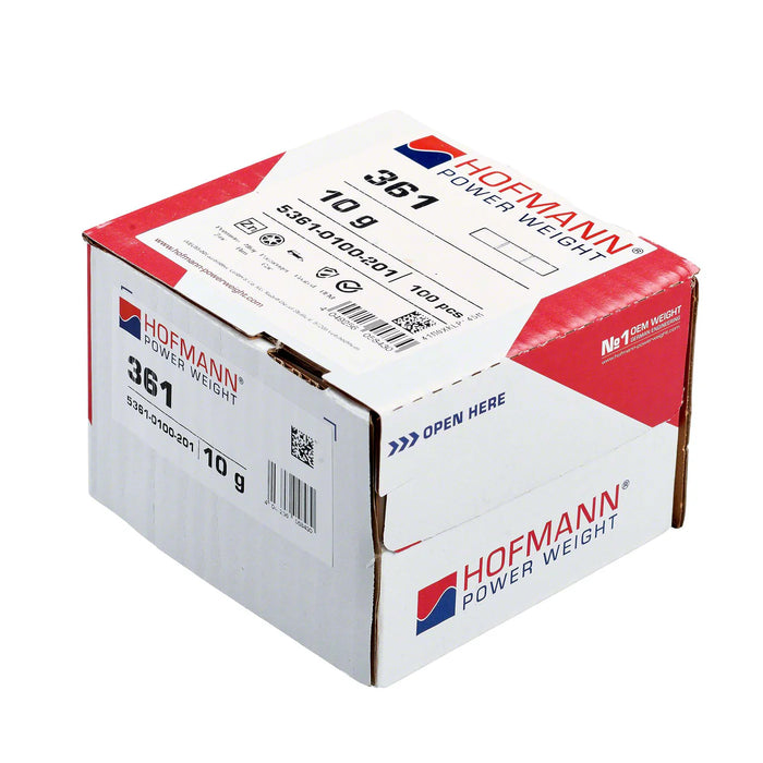 MT-RSR Adhesive Wheel Weight - HPW Type 361 - 10g - Box of 100 WW-WG-361-10