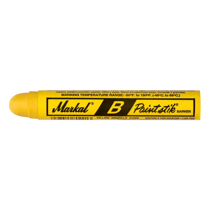 MT-RSR Paint Stick, MARKAL, Yellow, 3/4" Round (1 bx/12 Sticks) REM-80221-BOX
