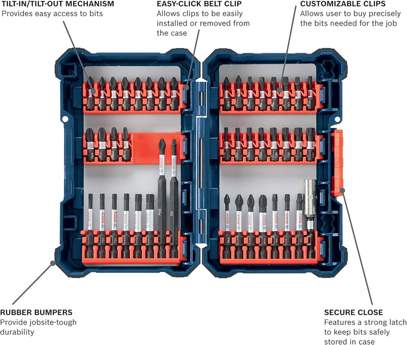 Bosch DRIVEN 44PC SCREW DRIVING SET SDMSD44