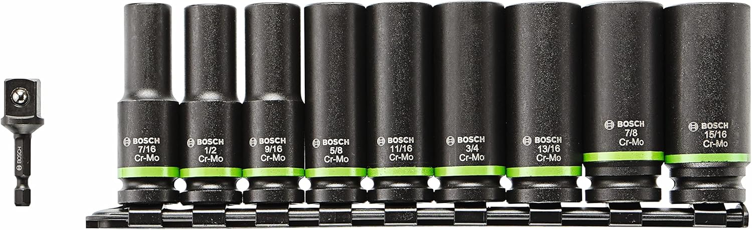 Bosch DRIVEN IMPACT SOCKET SET 10PC ITDSO12V10