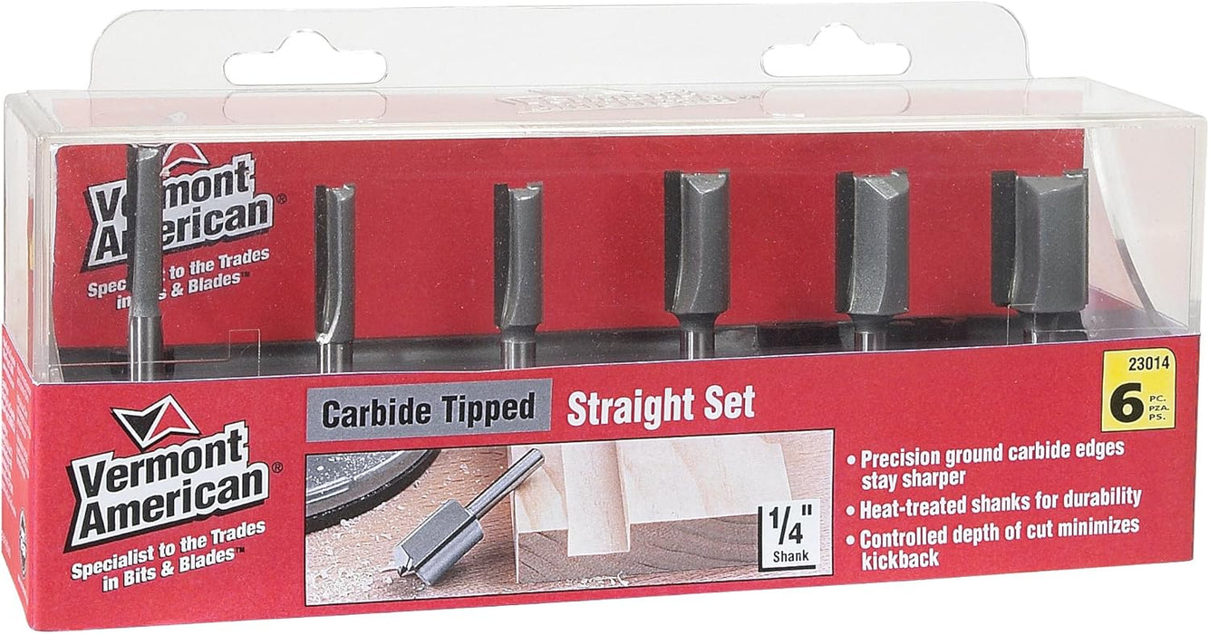Bosch 23014 VA 6PC CARBIDE STRAIGHT SET 23014