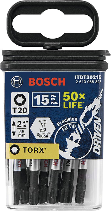 Bosch DRIVEN IMPACT T20  2" 15PK ITDT20215