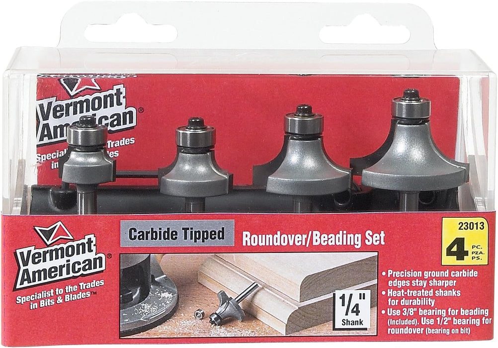 Bosch 23013 VA 4PC CARBIDE ROUNDOVER / BEADING SET 23013