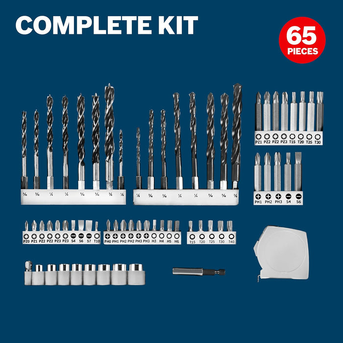 Bosch 65PC DRILL AND DRIVE SET MS4065