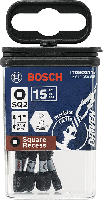 Bosch DRIVEN IMPACT SQ2  1" 15PK ITDSQ2115