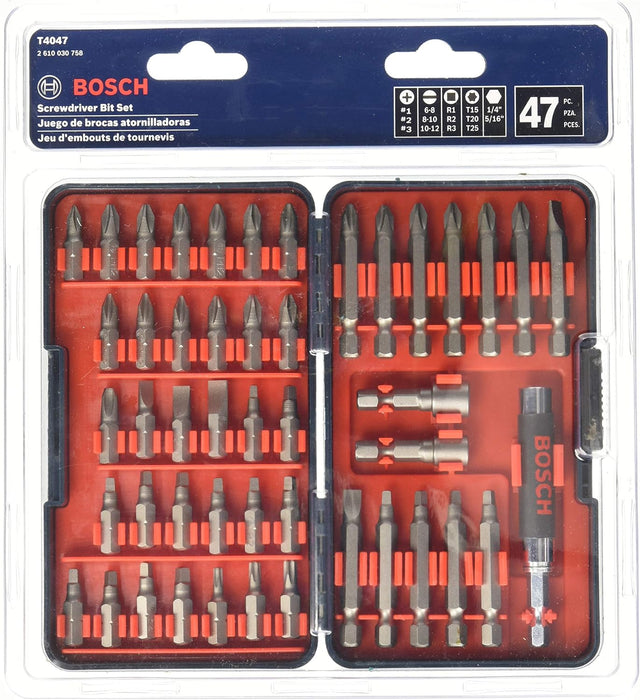 Bosch 47PC EXTRA HARD SCREWDRIVER BIT SET T4047L