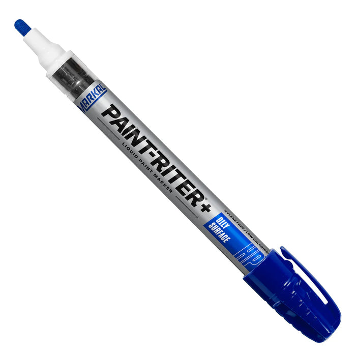MT-RSR Blue Markal Paint-Riter Oily Surface Paint Marker - Box of 12 39-06-12