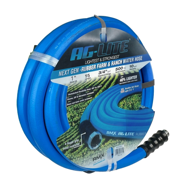 BluBird AG-Lite Rubber Water Hose Assembly 1" x 15' ALONE15