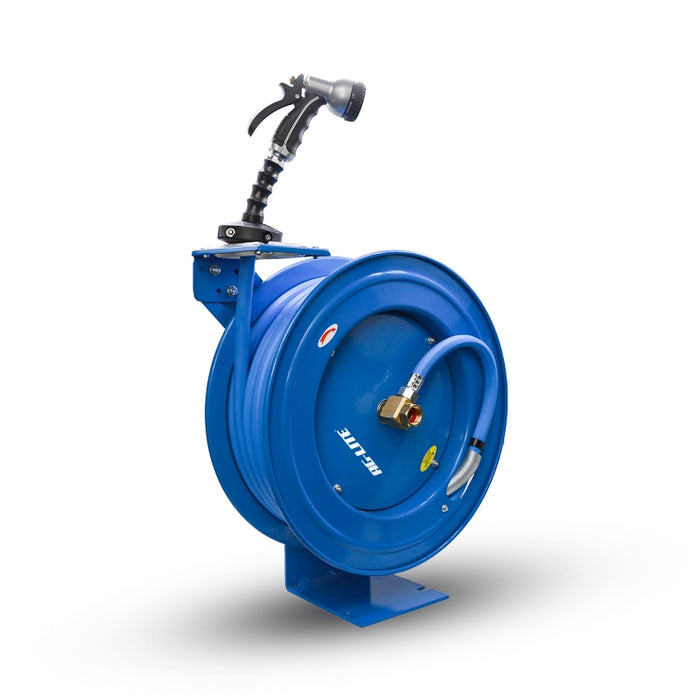 BluBird AG-Lite Rubber Water Hose Reel Heavy Duty Single Arm Assembly 3/4" x 50' ALWRHD3450