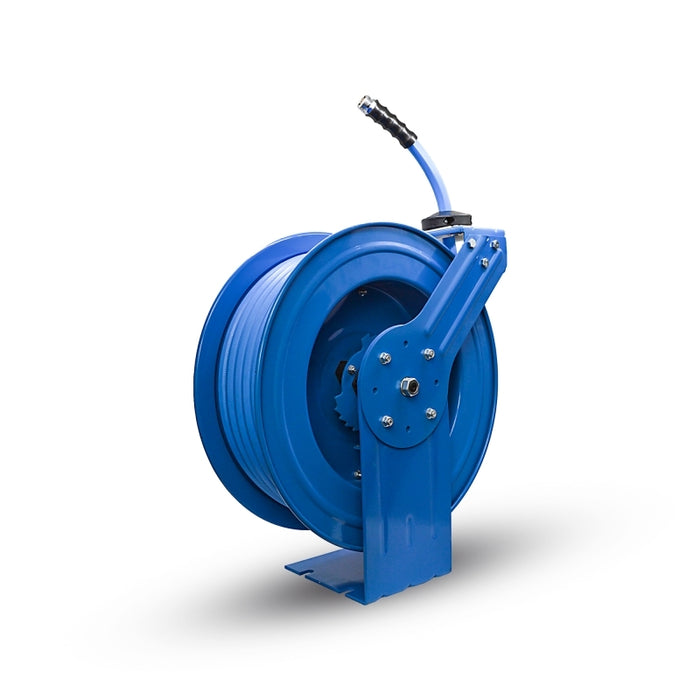 BluBird AG-Lite Rubber Water Hose Reel Heavy Duty Single Arm Assembly 3/4" x 50' ALWRHD3450