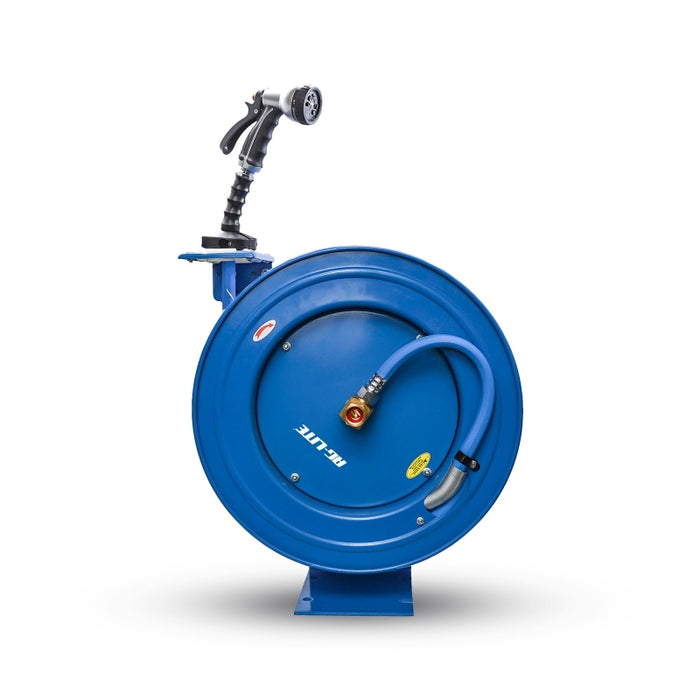 BluBird AG-Lite Rubber Water Hose Reel Heavy Duty Single Arm Assembly 5/8" x 50' ALWRHD5850