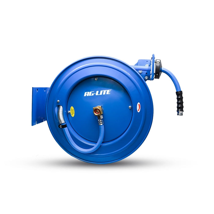 BluBird AG-Lite Rubber Water Hose Reel Heavy Duty Single Arm Assembly 5/8" x 50' ALWRHD5850
