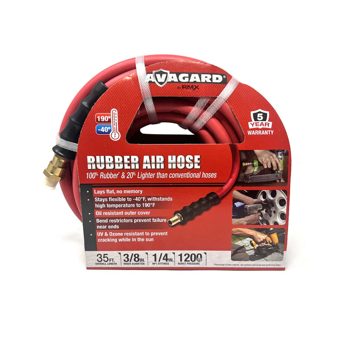 MT-RSR Avagard Air Hose - 3/8" x 35' 3/8" MPT w 1/4" Reducer - 300 PSI AVG3835