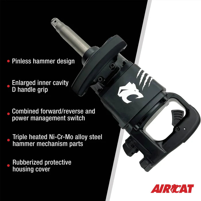MT-RSR Aircat 1" Impact Wrench w/ 6" Extended Anvil ACA-1992A