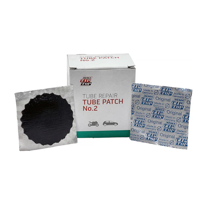 MT-RSR Rema B-2 Tube Patch, 1-3/4" Round, Black Edge (30 bx) REM-B-2