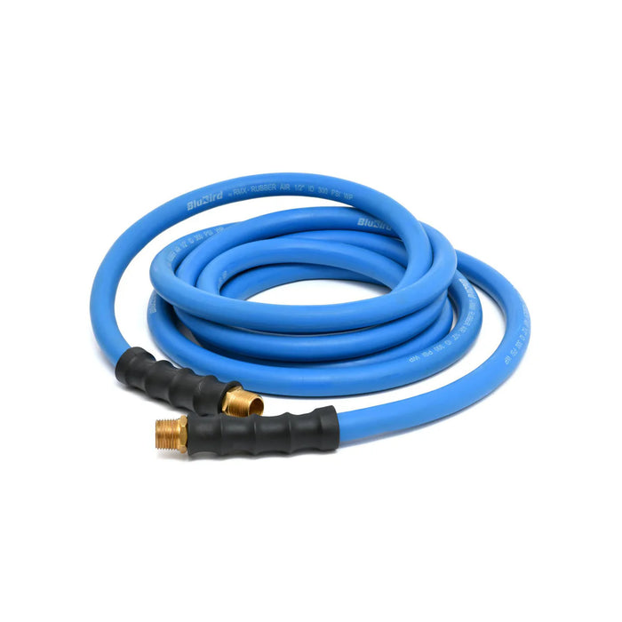 MT-RSR Blu-Bird Air Hose 1/2in X 25ft, 2 x 1/2in Male NPT with 3/8in Reducers BB1225