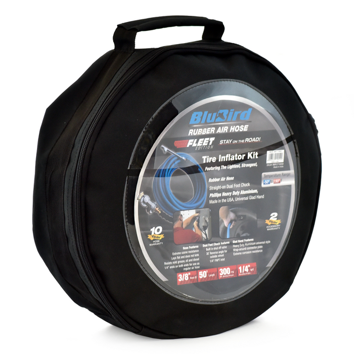 BluBird Rubber Air Hose Fleet Edition 3/8" x 50' BBFLT3850