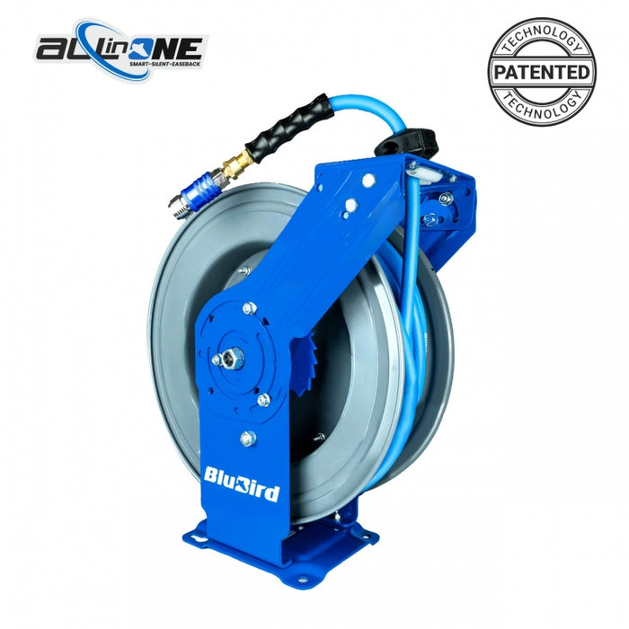 BluBird Dual-Arm Air Hose Reel All-In-One 1/2" x 50' BBRDA1250-AIO