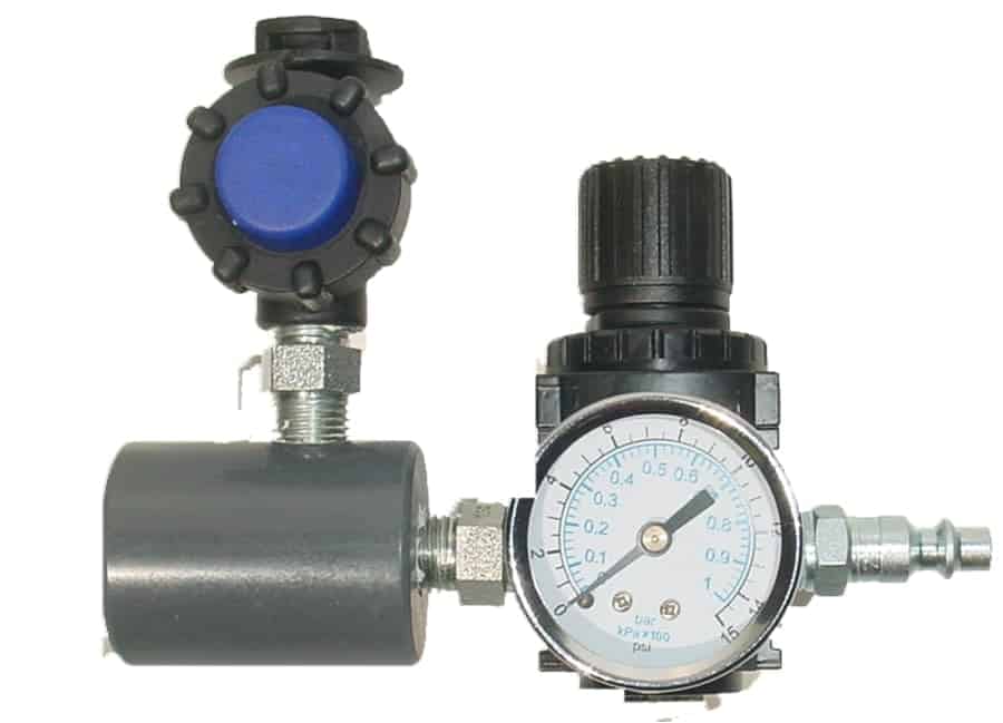 Goat Throat BGA Pneumatic Adapter for GT Pumps with Regulator GTBGA