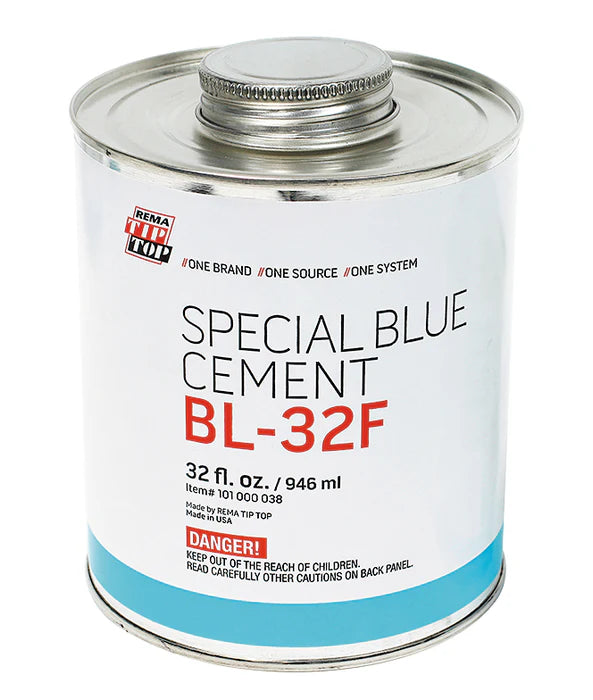 MT-RSR Rema BL-32F Cement, (HD Blue), 32 oz Can (Flammable) REM-BL-32F-CAN