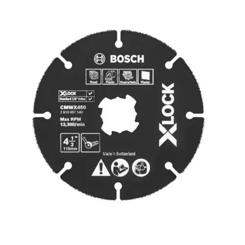 Bosch X-LOCK CARBIDE MULTI WHEEL 4.5" CMWX450