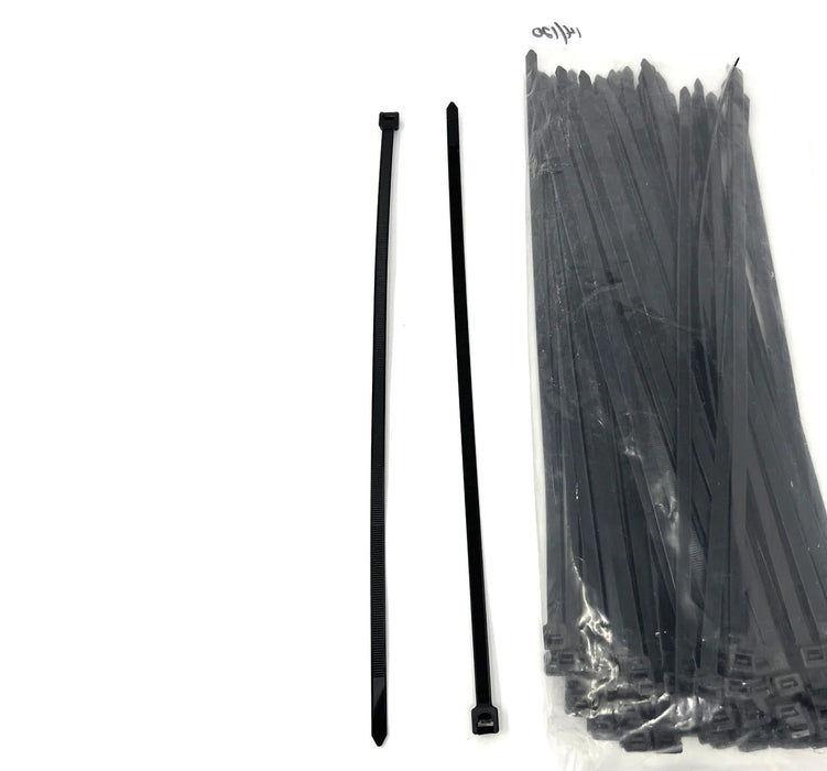MT-RSR Cable/Zip Tie - Black, 14", 120 lb Capacity CTBL14W