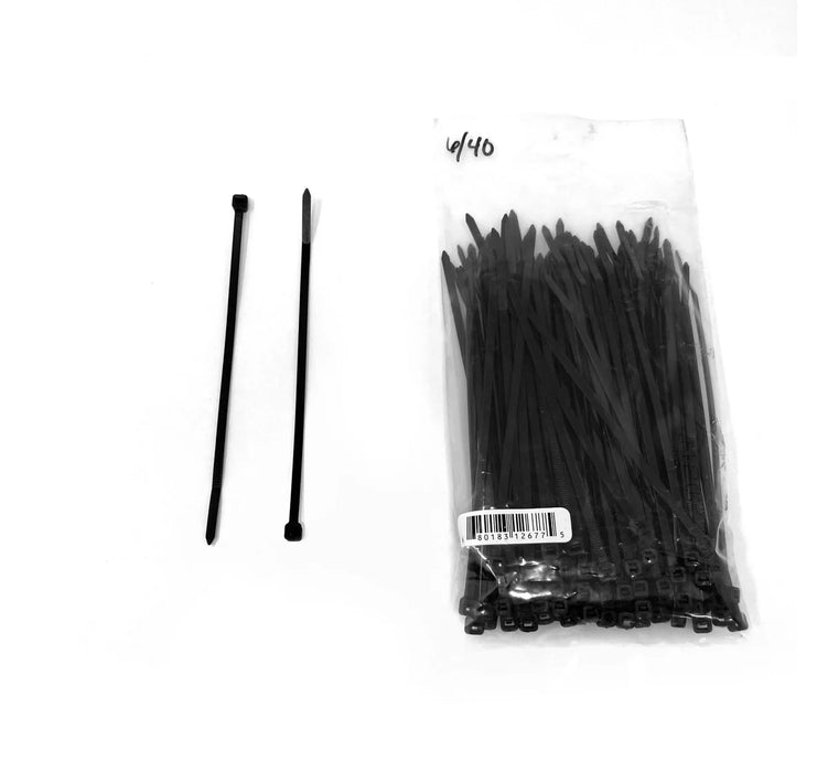 MT-RSR Cable/Zip Tie - Black, 6", 40 lb Capacity CTBL6