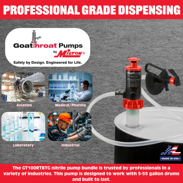 Goat Throat GT100 Pump Bundle W/Remote Tap - Tygon Hose GT100RTBTG
