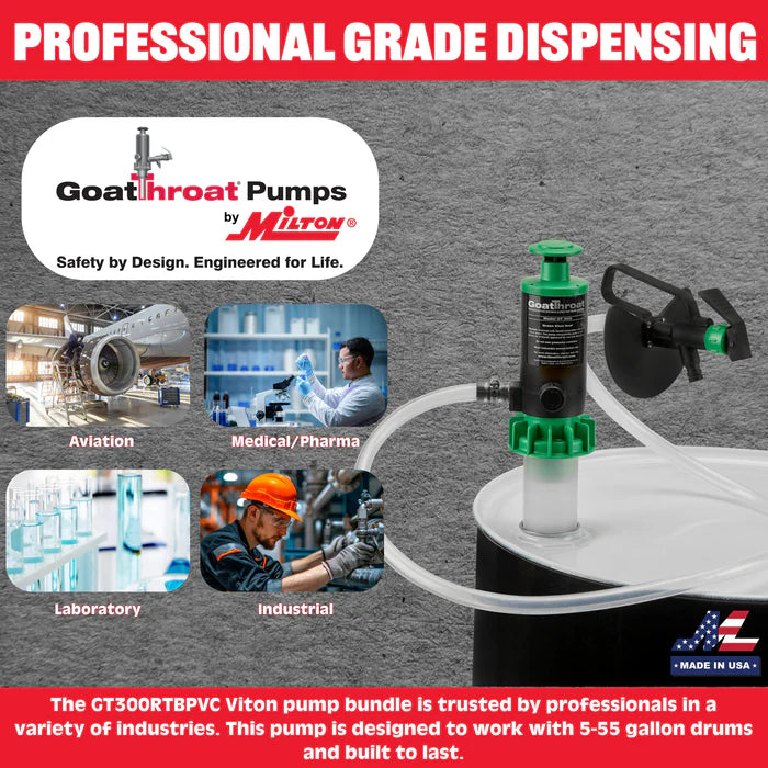 Goat Throat GT300 Pump Bundle W/Remote Tap - PVC Hose GT300RTBPVC