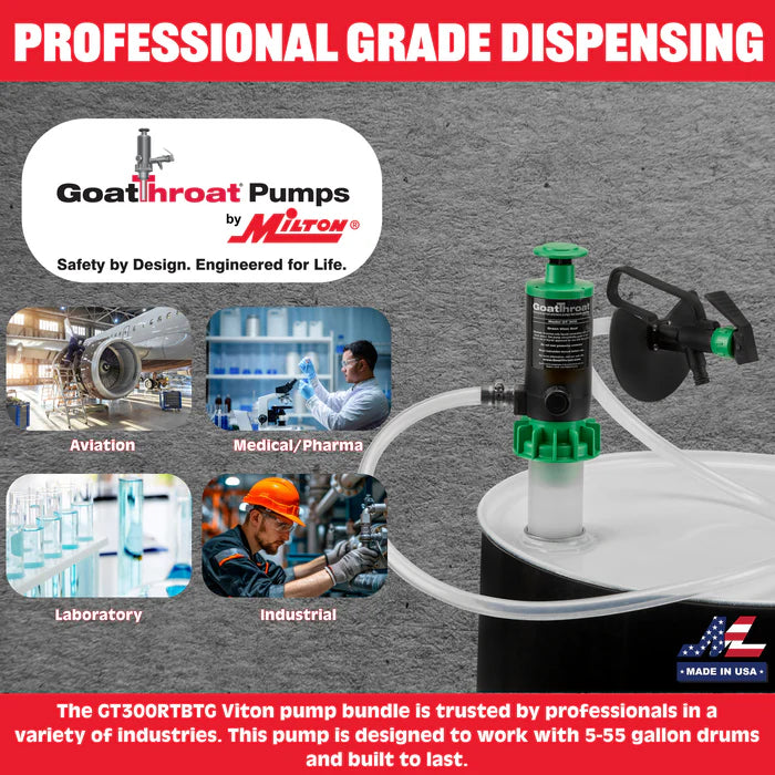 Goat Throat GT300 Pump Bundle W/Remote Tap - Tygon Hose GT300RTBTG