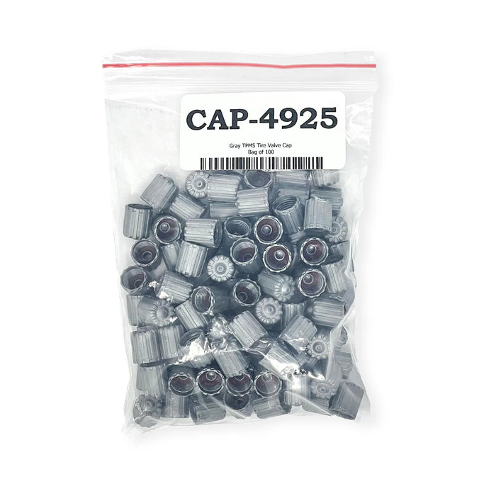 MT-RSR Gray TPMS Tire Valve Cap - 100/Box CAP-4925