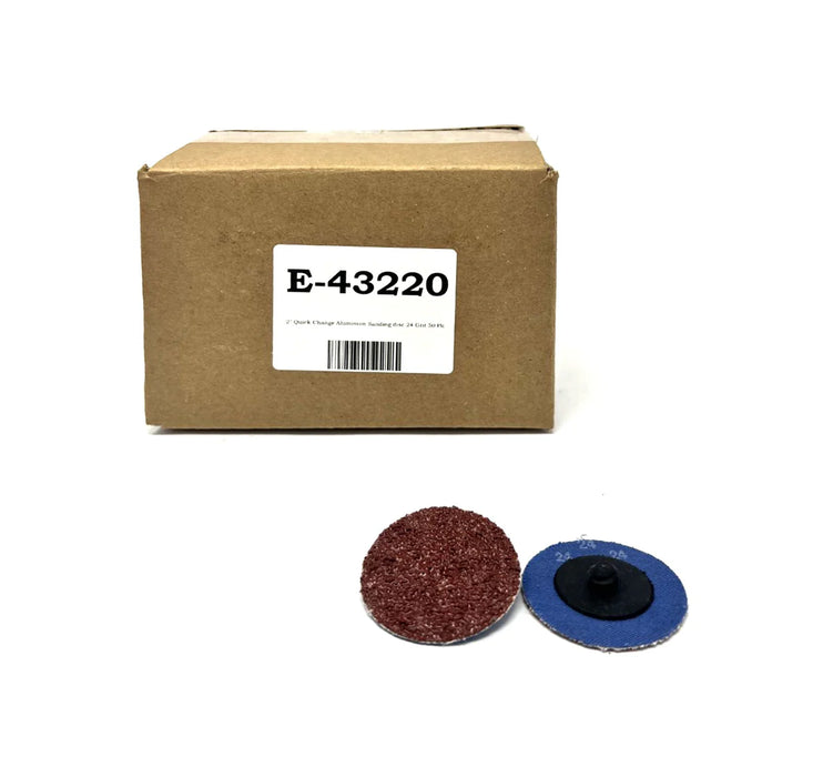 MT-RSR 2" Quick Change Aluminum Sanding Disc 24 Grit E-43220