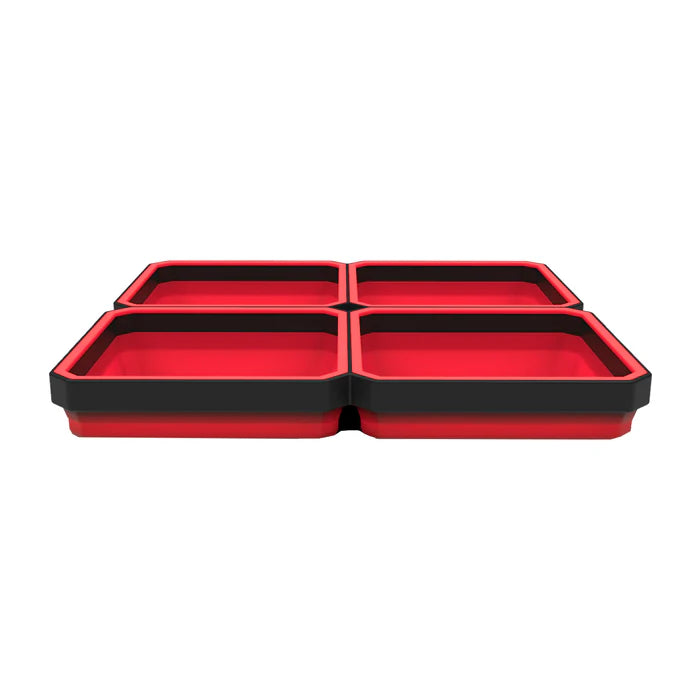 MT-RSR Large Expandable Magnetic Parts Tray - Red EZR-MT