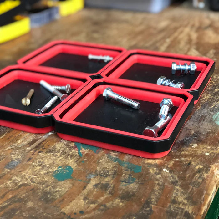 MT-RSR Large Expandable Magnetic Parts Tray - Red EZR-MT