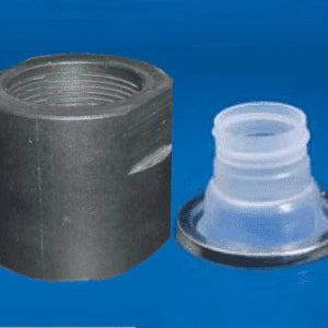 Goat Throat 38mm Flex Spout Adapter with Pipe Thread, Viton GT22610138TV