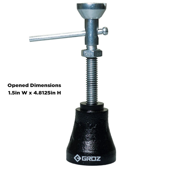 Groz Heavy Duty Machinist Jack, 1000 lb. Lifting Capacity with 1-inch Adjustable Screw 14100