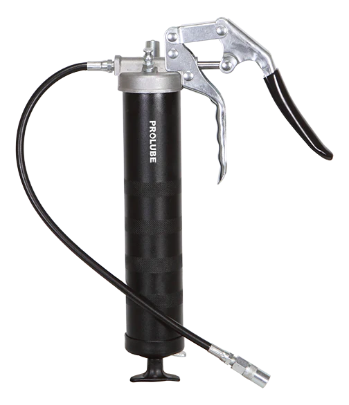 PROLUBE Pistol Grip Grease Gun, Heavy Duty with additional 18" Flexible Hose 43073