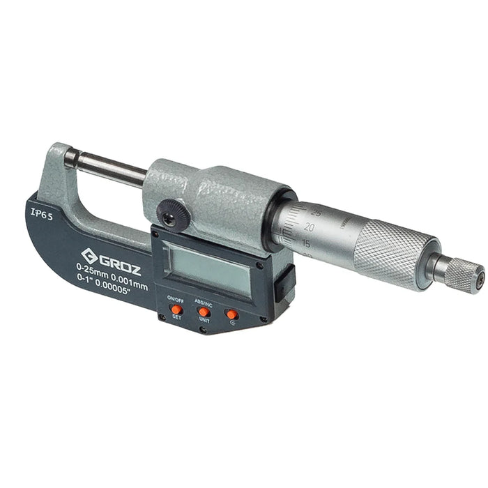 Groz Ip65 Electronic Outside Micrometer 16124
