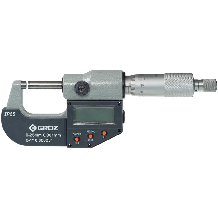 Groz Ip65 Electronic Outside Micrometer 16124