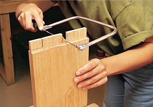 Groz Coping Saw - Chrome Plated Frame - DIY - Overall Length: 12-3/4” 30222