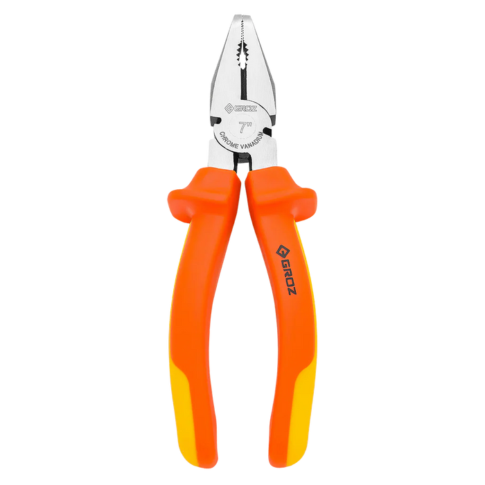 Groz Combination Pliers, 1000V AC Safe, 6", 7", or 8" 31530