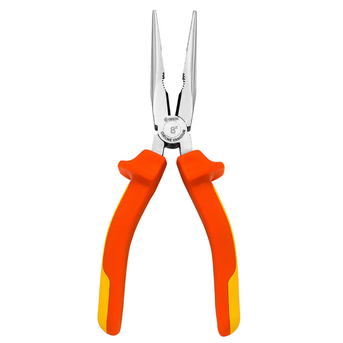 Groz Long Nose Pliers, 1000V AC Safe, 6", 7", or 8" 31542