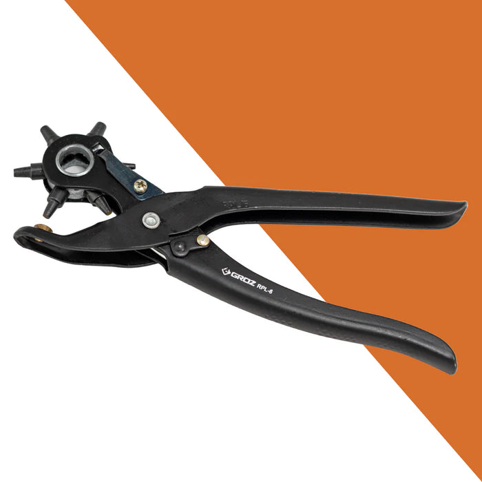 Groz Revolving Punch Pliers, 6 sizes 5/64" to 3/16" 31600