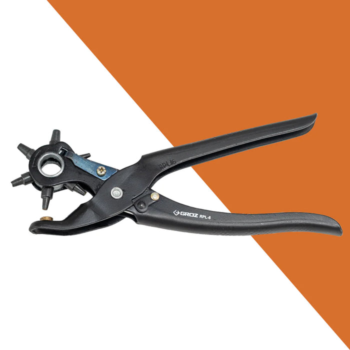 Groz Revolving Punch Pliers, 6 sizes 5/64" to 3/16" 31600