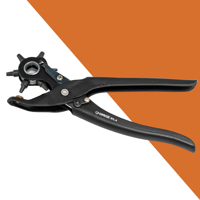 Groz Revolving Punch Pliers, 6 sizes 5/64" to 3/16" 31600
