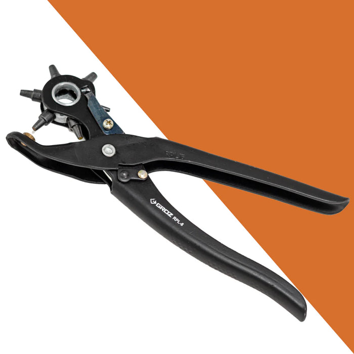 Groz Revolving Punch Pliers, 6 sizes 5/64" to 3/16" 31600