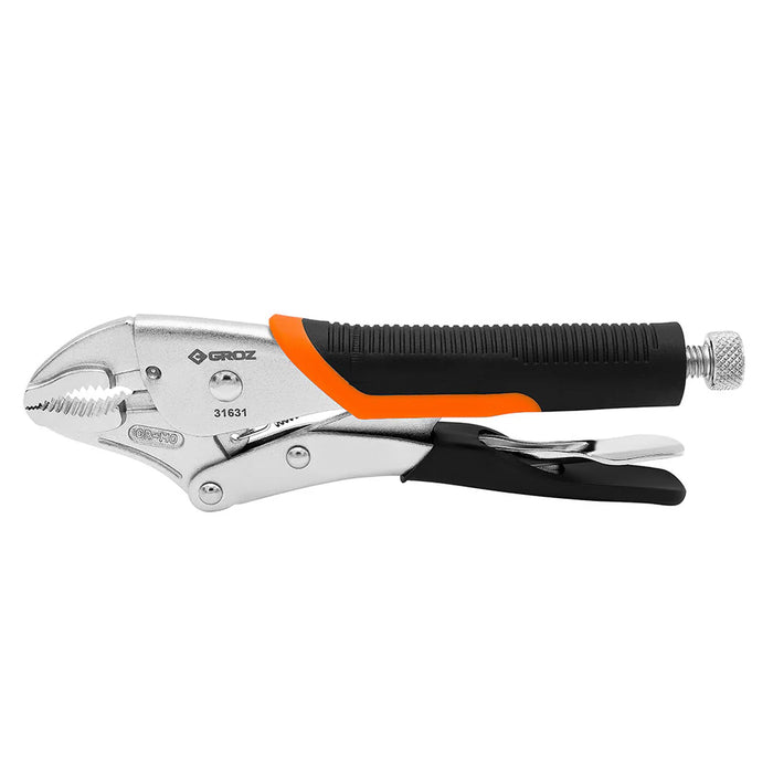 Groz 10" Self-Locking Pliers with Curved Jaws 31631