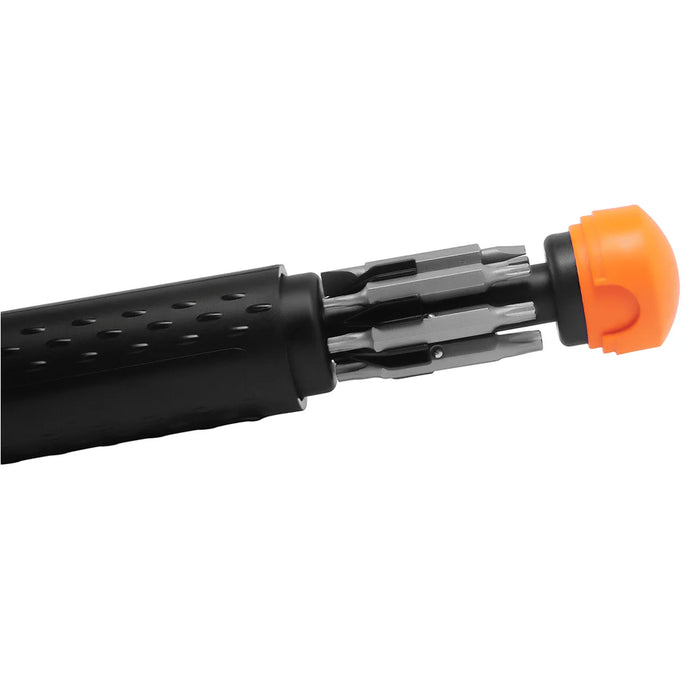 Groz Standard Screwdriver with 7 Double-Ended Interchangeable Steel Bits 33712